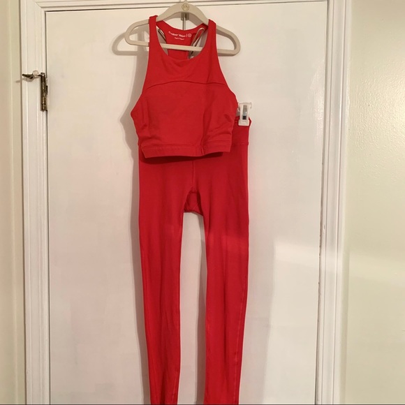 Outdoor Voices red leggings set - Picture 2 of 4